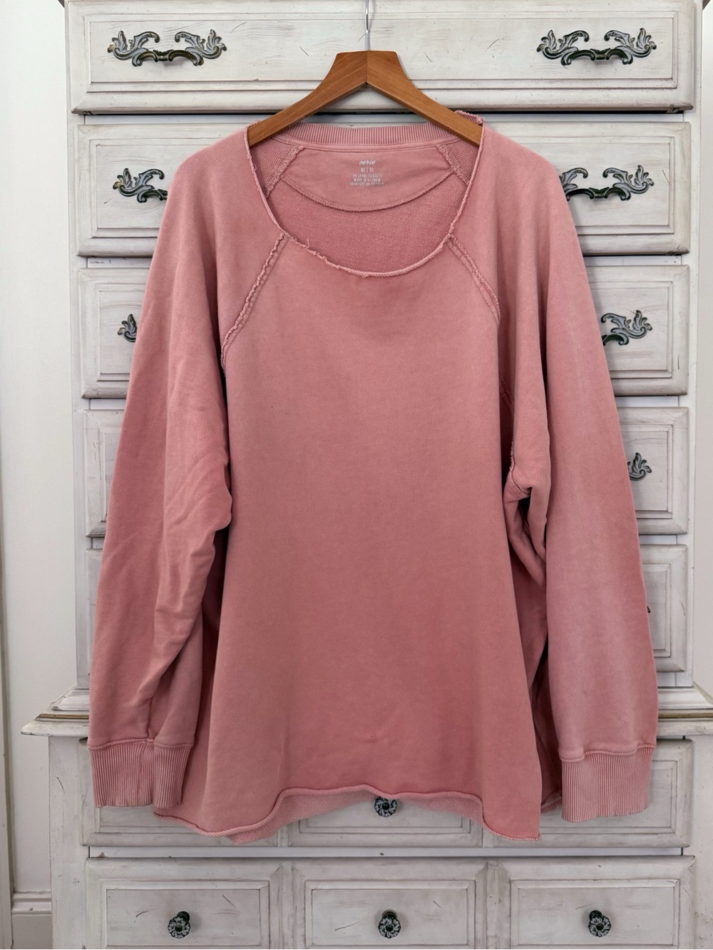 Aerie Pink Cotton Sweatshirt